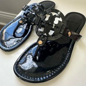 Black Tory Burch Miller Sandals